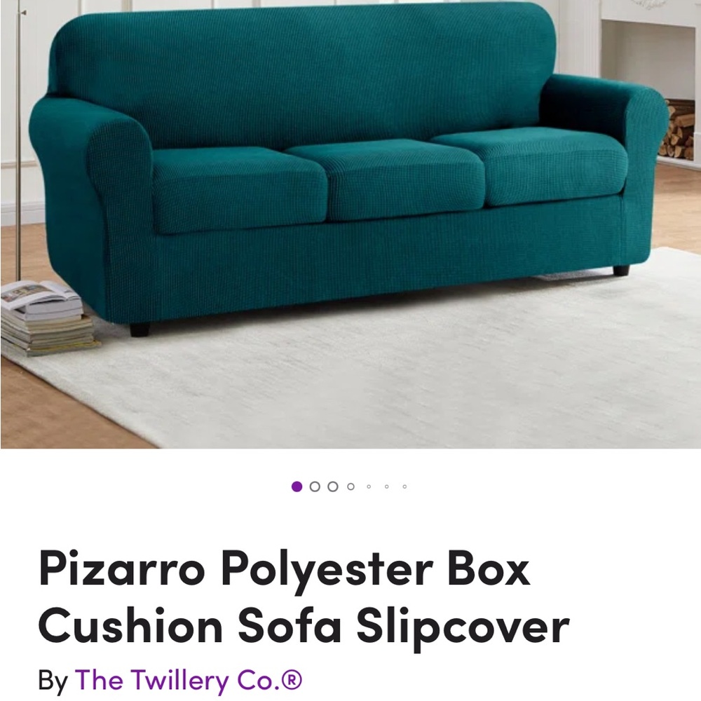 The Twillery Co. GREEN Sofa Slipcover
